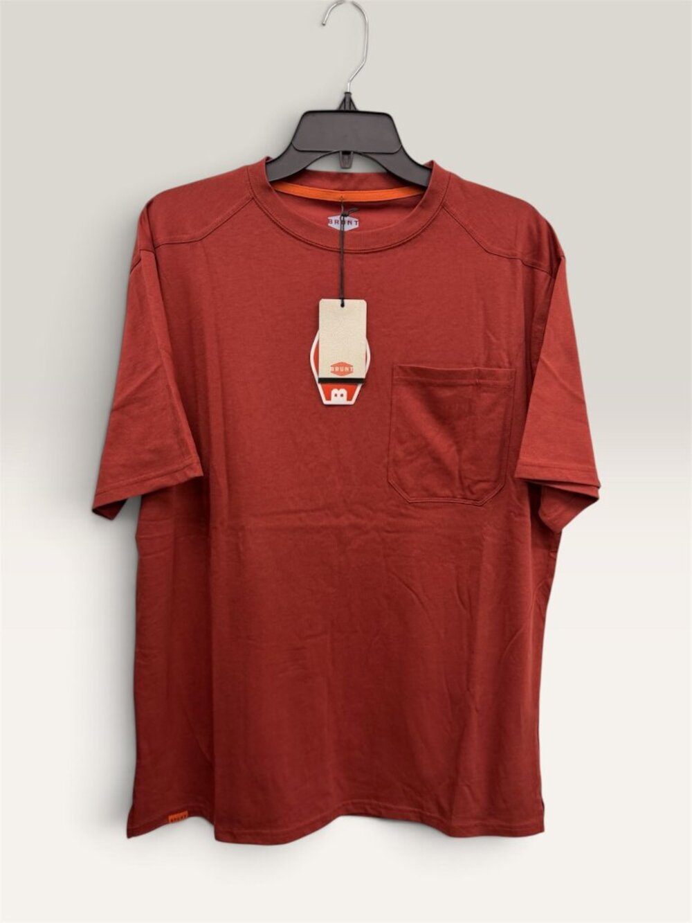 Brunt Pocket Work Tee – Brick Red - Size: XL